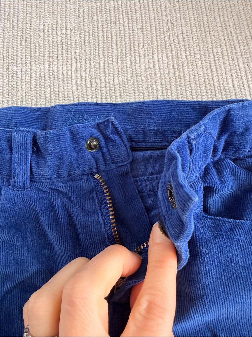 Jacadi Bright Blue Corduroy Pants 3T - Picture 2 of 5
